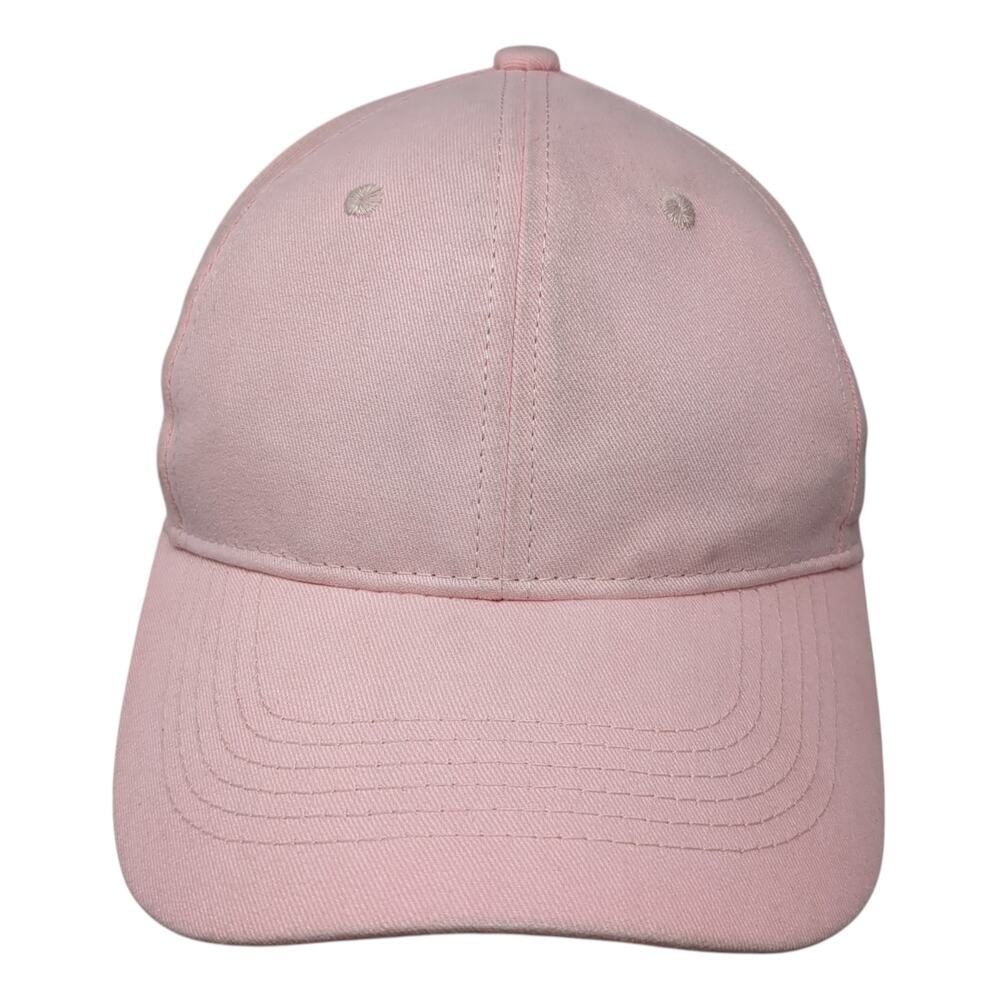 George Strapback Baseball Cap Pink One Size Adjustable Vented Holes 6 Panel